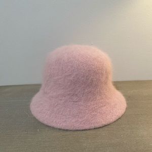 Fuzzy pink hat
